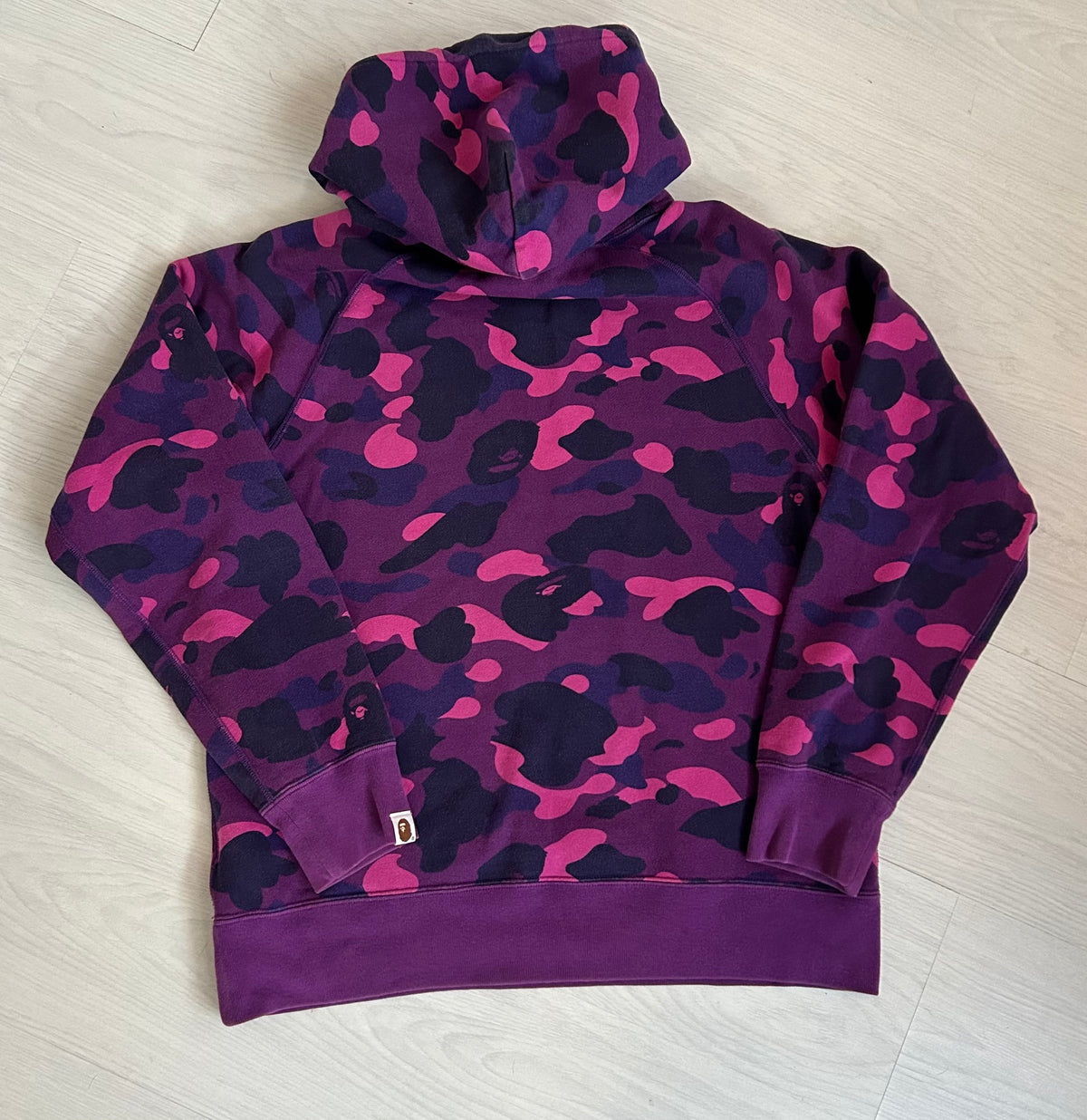 A Bathing Ape Colour Camo Hoodie - Size Medium
